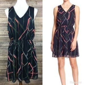Navy keyhole short tank dress Banana Republic